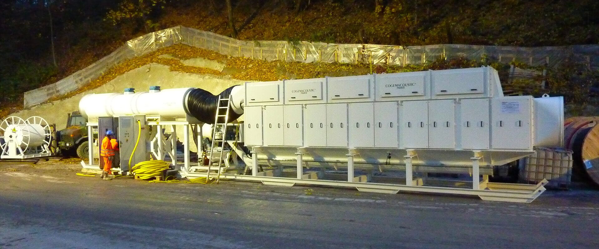 Saverne tunnel (France) ventilateur et dépoussiéreur Cogemacoustic