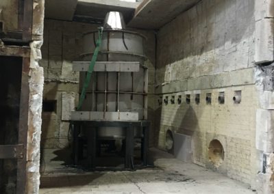 Essai au feu extracteur vertical désenfumage tunnel métro